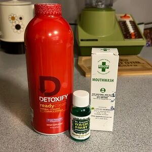 Detox, mouthwash and shampoo. (Saved your life)